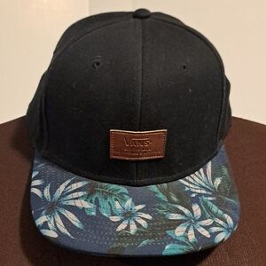 Vans Off The Wall Cap With Blue Flower Lid